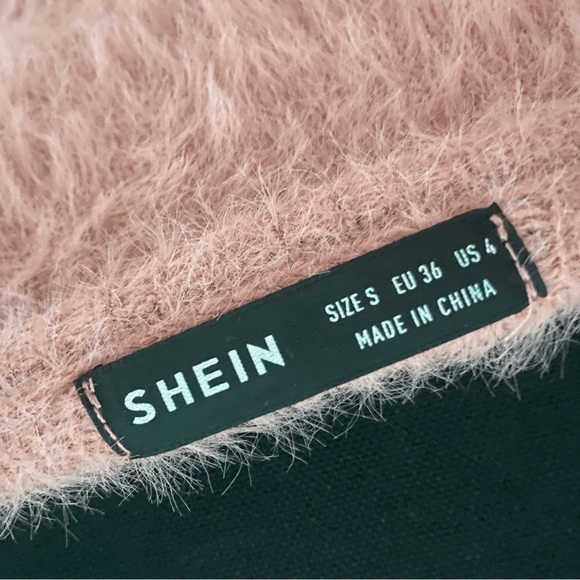 Shein Pink Fuzzy Crop Top - Picture 9 of 9
